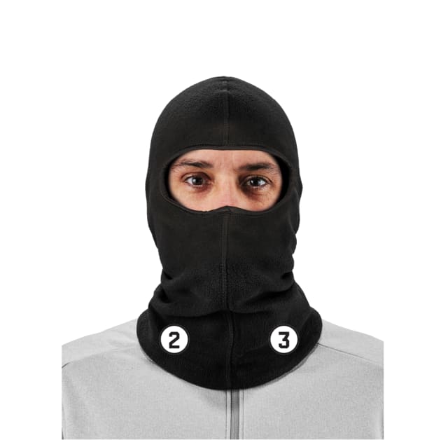 6821 Black Balaclava Face Mask - Fleece