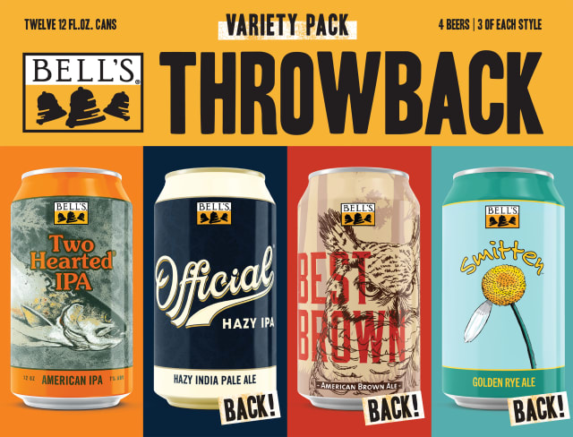 Bell's Throwback Variety Pack Beer, 12 Pack, 12 fl oz Cans