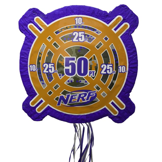 61406  Nerf Shaped Drum Pull Pinata