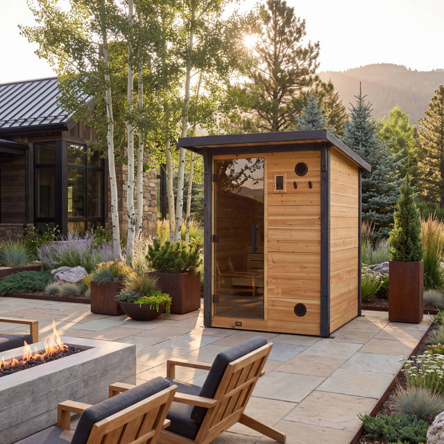 Bennett 2-4 Person Outdoor Cabin Sauna - Costco