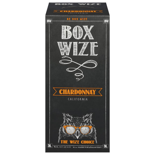Box Wize Chardonnay White Wine, California, 3L, 13% ABV
