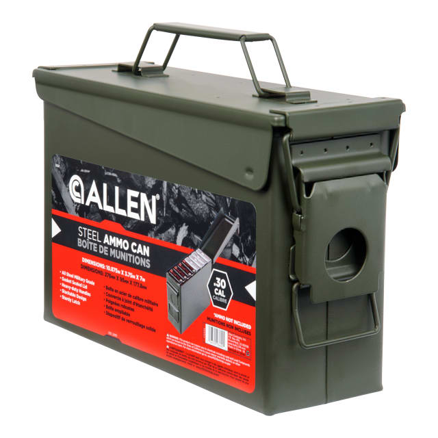 Allen Company Lockable Steel Ammo Box, .30 Caliber, Army Green