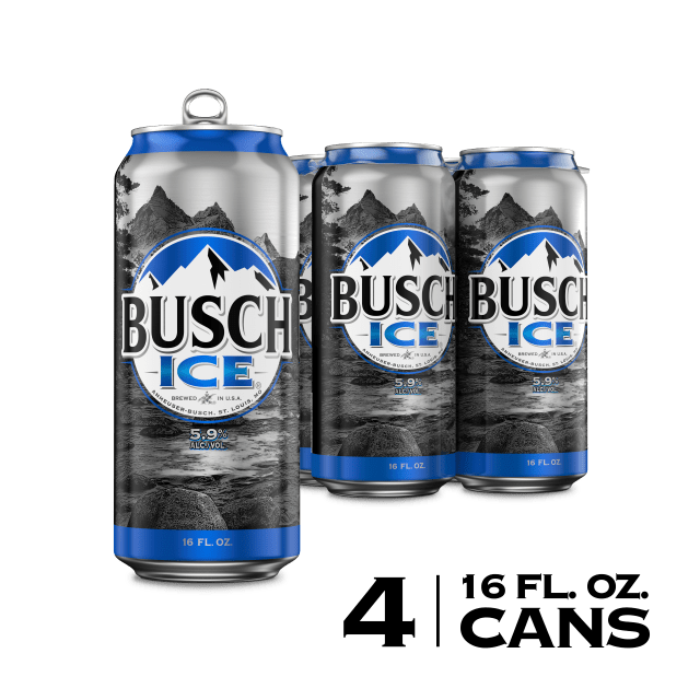 Busch Ice Beer 4 - 16 fl oz Cans