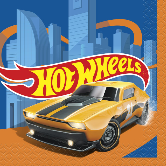 43857  Hot Wheels Beverage Napkins, 16ct