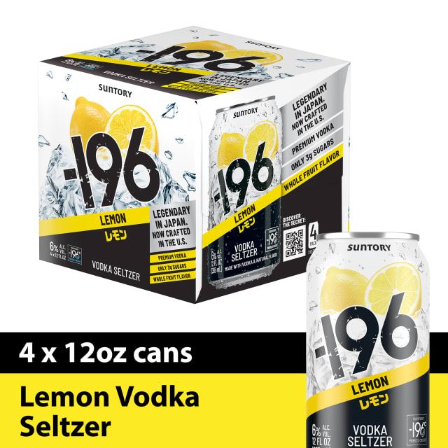 -196 Ready to Drink Lemon Can 6/4PK 355ML