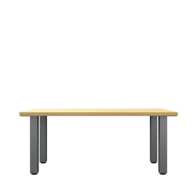 Coffee Table with Square Metal Legs