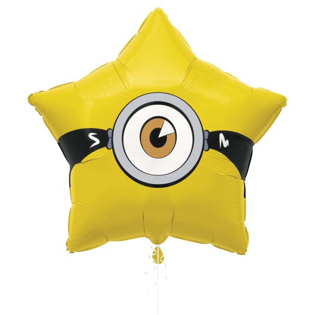 39927 Minions 3 Star-Shaped 30" Giant Foil Balloon - Packaged