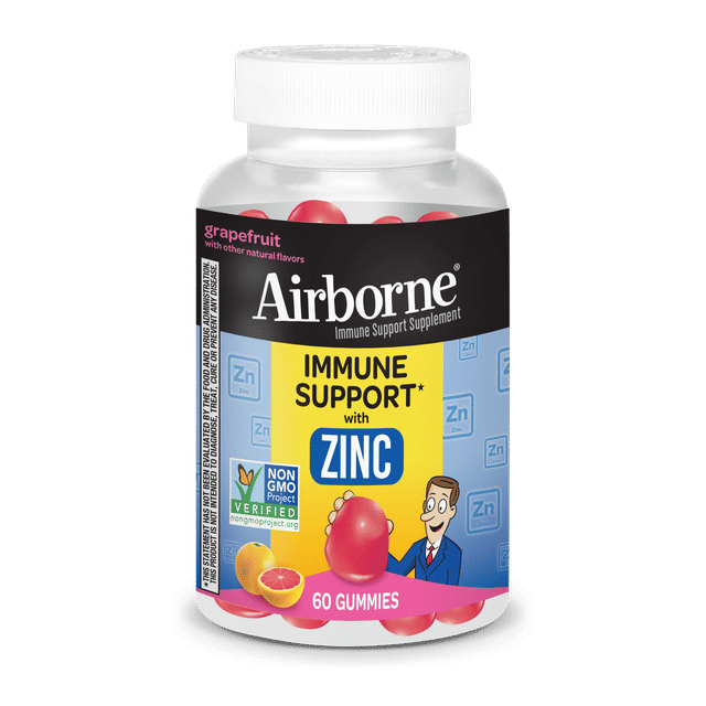 AIRBORNE® Gummies - Zinc + 24/60 ct.