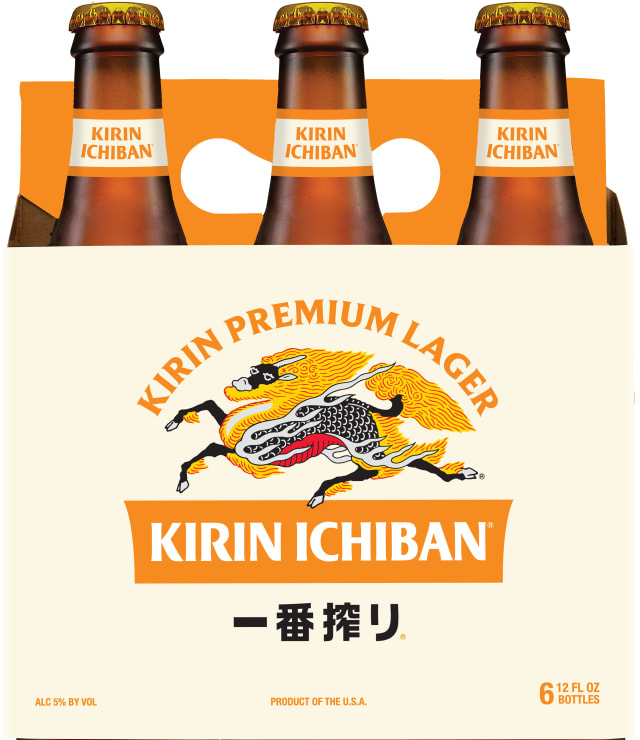 Kirin Ichiban Premium Lager Beer 6pk 12oz Bottles