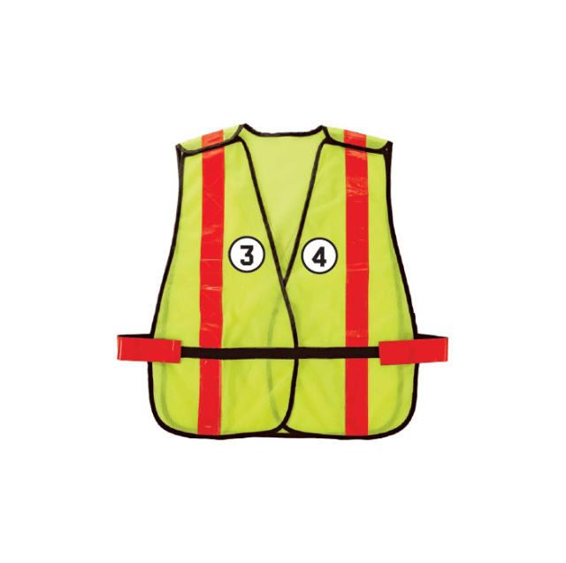 GloWear 8080BAX X-Back Hi-Vis Safety Vest - Non-Certified, Hook + Loop, Combined Performance Tape