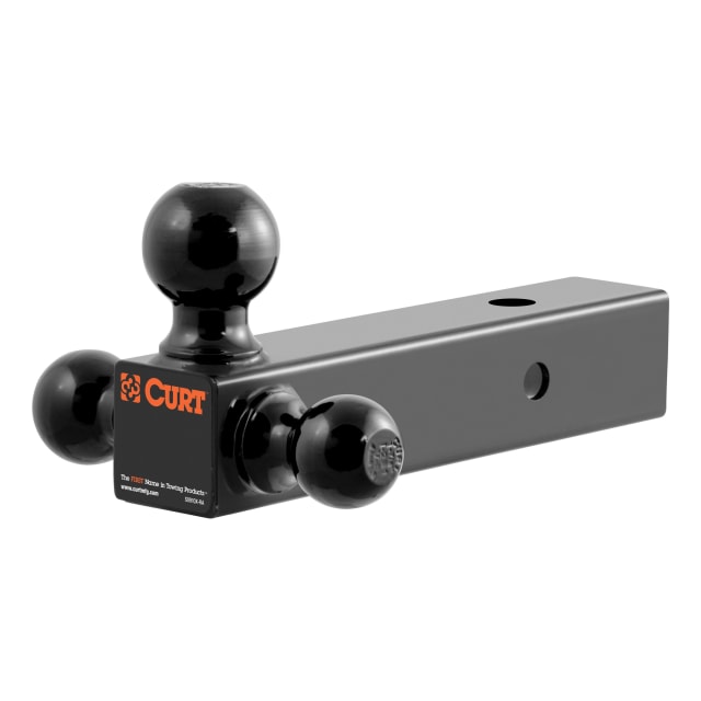 CURT Multi-Ball Mount (2-1/2" Hollow Shank, 1-7/8", 2" & 2-5/16" Black Balls) #45651