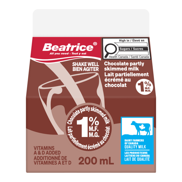 Beatrice Partly Skimmed Chocolate Milk 1%, 200mL