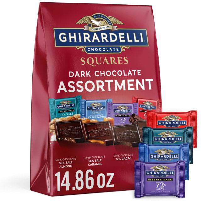 GHIRARDELLI Dark Chocolate Squares Assortment, 14.86 oz Bag