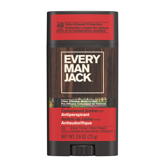 Every Man Jack Cedarwood Amber Antiperspirant Deodorant - 2.6 oz