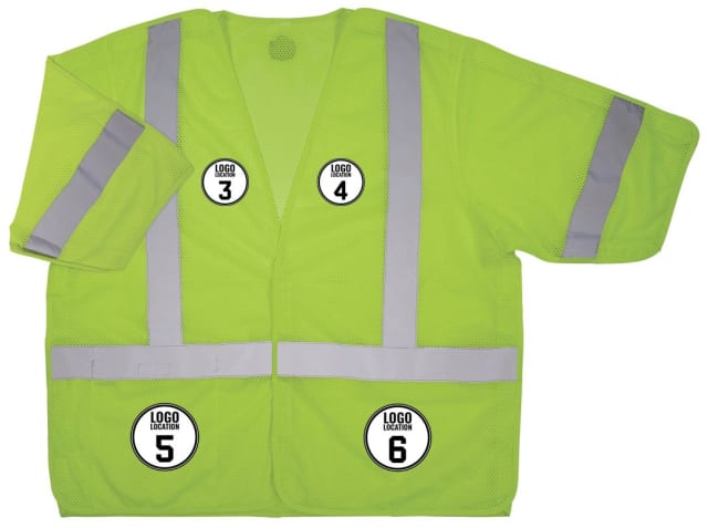 GloWear 8315BA Hi-Vis Breakaway Safety Vest - Type R, Class 3, Hook & Loop