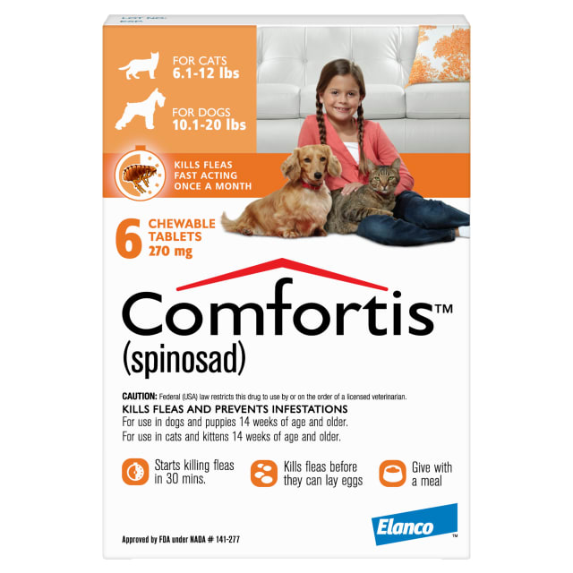 Comfortis -6 doses/card - Orange (270 mg)