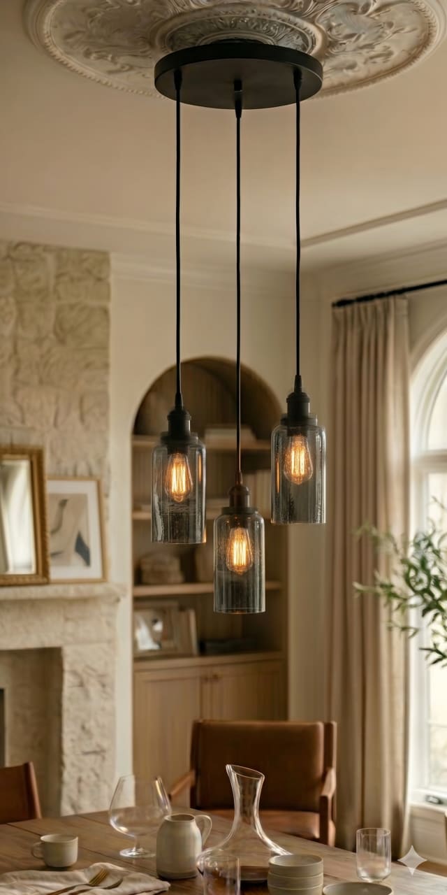 Glory Point - Matte Black - Multi Pendant