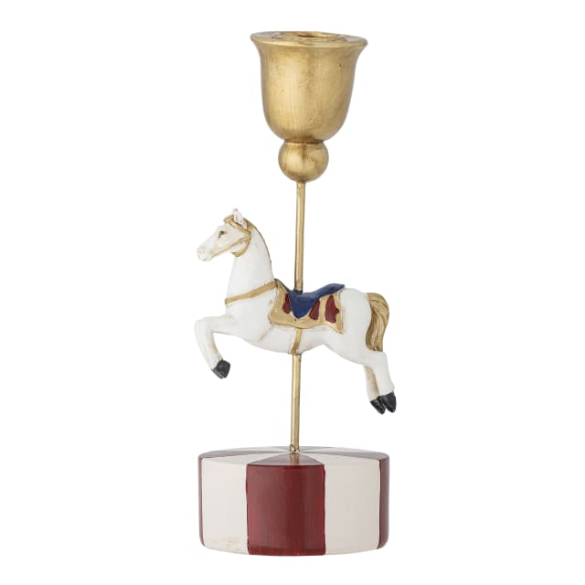 82062867 - Merry-go-round Candle Holder, Multi, Polyresin STOCK: 190