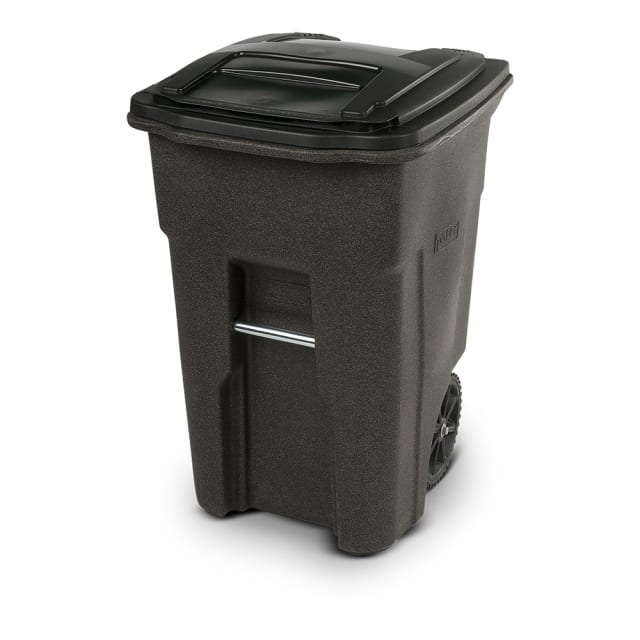 48 Gal. Trash Can with Sunburst Wheels and Lid
