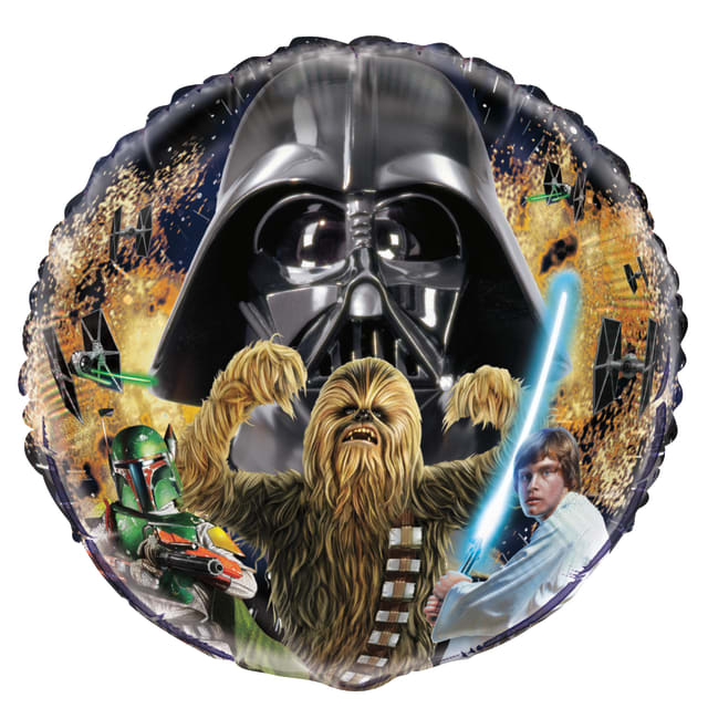 79287  Star Wars Classic Round Foil Balloon 18", Packaged