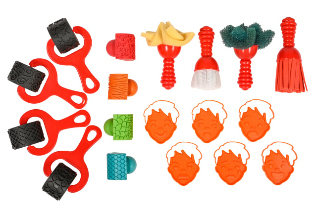 Smudge 'N' Roll Paint & Dough Tools - Set of 18
