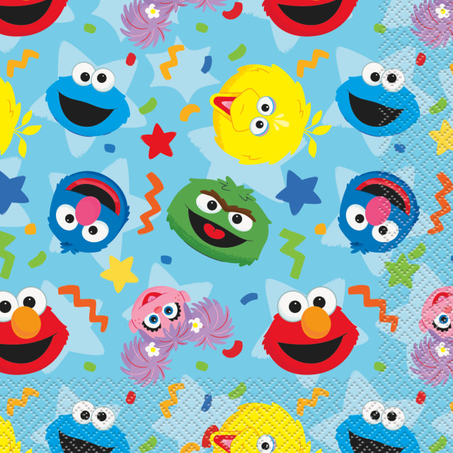 43588  Sesame Street Luncheon Napkins, 16ct