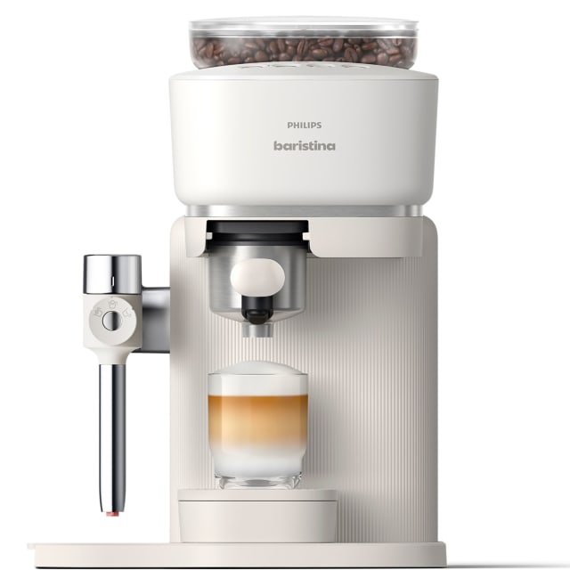 Philips Baristina Latte Automatic Espresso Machine, Milky White