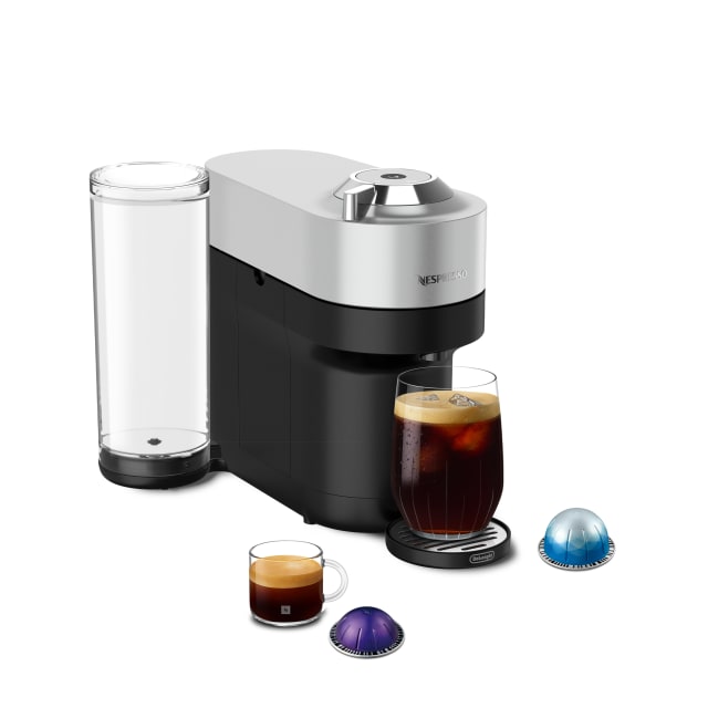 Nespresso Vertuo Pop+ Deluxe Coffee and Espresso Maker by De’Longhi, Silver