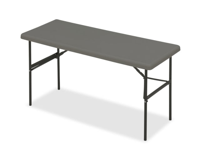 IndestrucTable® Classic Folding Table, Charcoal - 24" x 60"