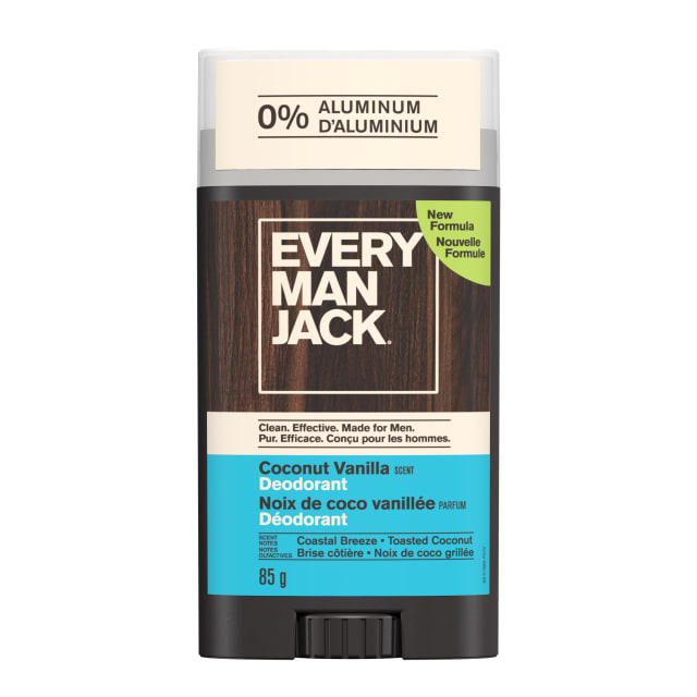 Every Man Jack Coconut Vanilla Aluminum Free Deodorant - 3 oz