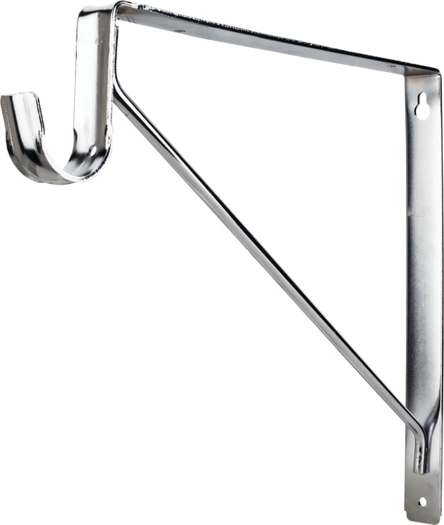 Chrome Shelf & Rod Support Bracket for 1516 Series Closet Rods