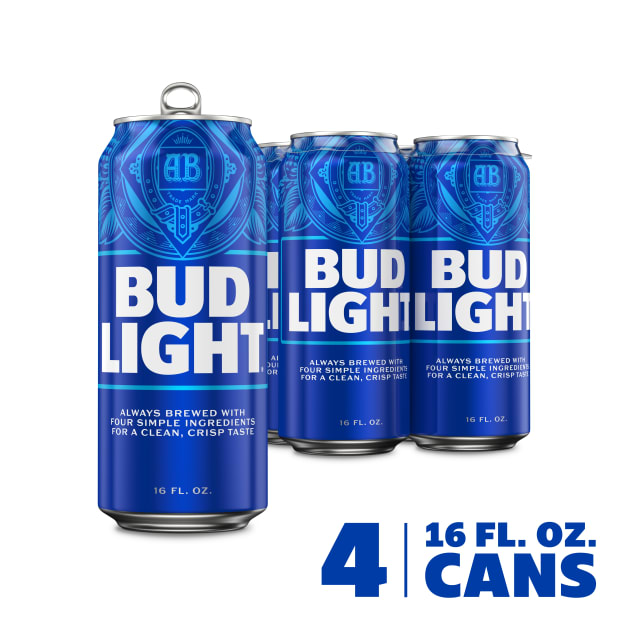 Bud Light® Beer, 4 Pack 16 fl. oz. Cans