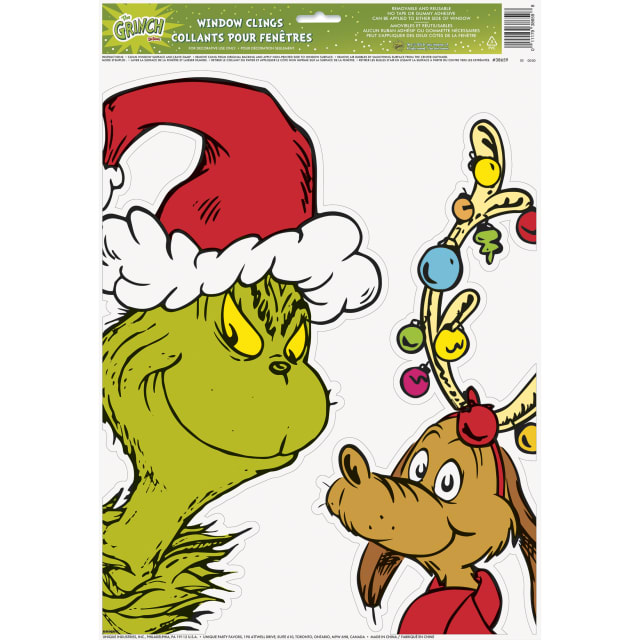 38659  Grinch Window Clings
