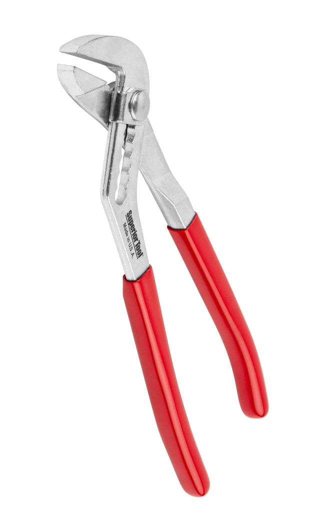 Water Pump Pliers- 10", Smooth Jaw, Soft Grip