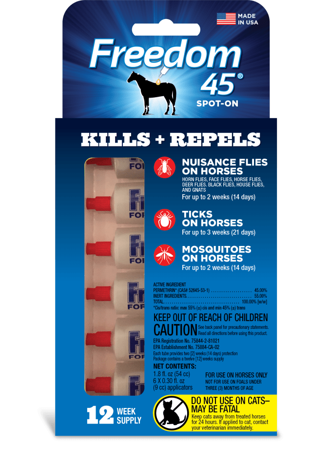 Freedom 45 Spot On for Horses, 6 Pack