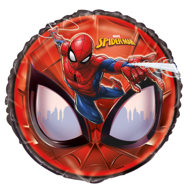 59237  Spider-Man Round Foil Balloon 18", Packaged