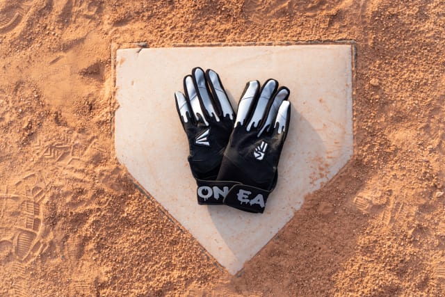 2027 Dub Darkside Batting Glove Product Lifestyle Imagery