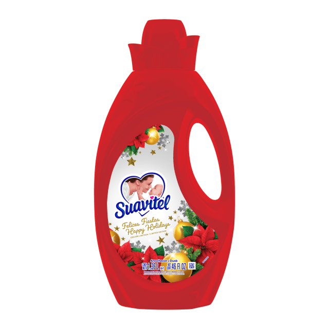 Suavitel Limited Edition Felices Fiestas Liquid Fabric Softener, Holiday Scent, 46 fl oz