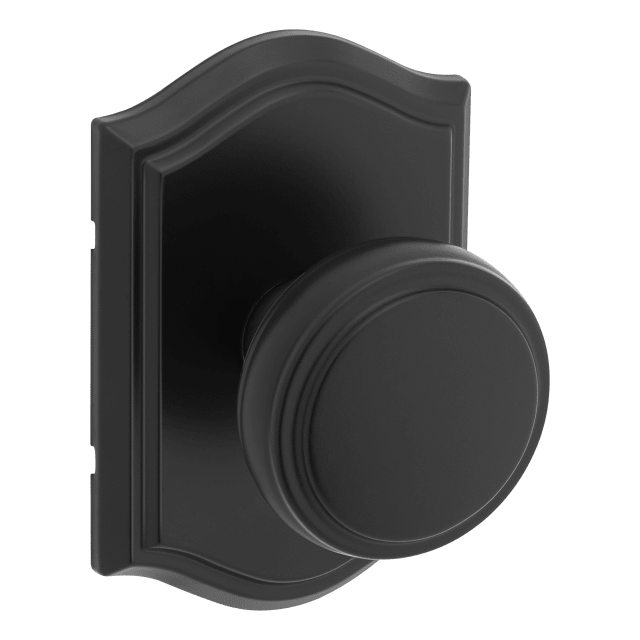 Sora Arched Hall/Closet Doorknob in Matte Black