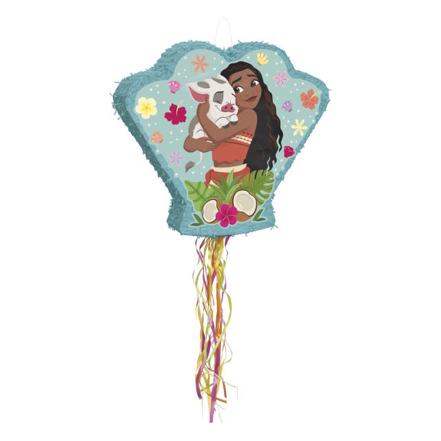 46243  Disney Moana Shaped Drum Pull Piñata