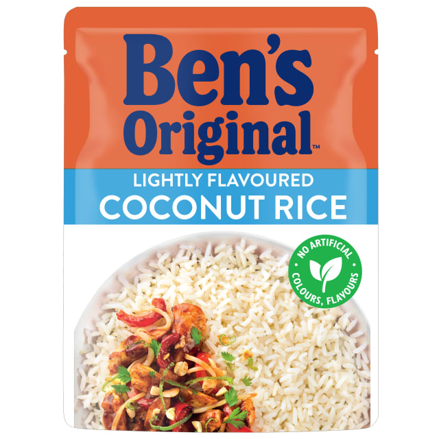 BEN'S ORIGINAL Microwave Rice Basmati Lightly Flavoured Coconut 250g Pouch