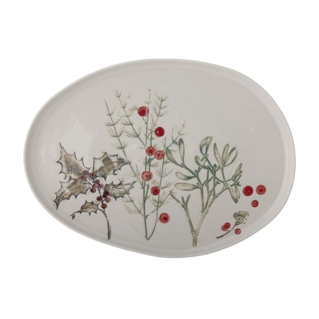 82056201 - Hollie Serving Plate, Multi, Stoneware STOCK: 77
