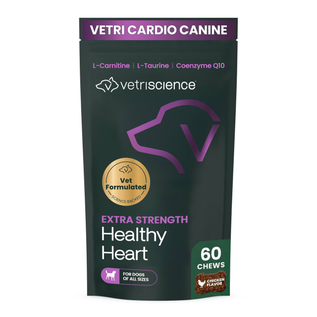 VS Extra Strength Healthy Heart Chews, Dogs, Chicken, 60ct