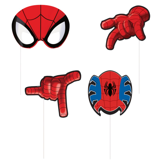 66465  Ultimate Spider-Man Photo Booth Props, 8ct