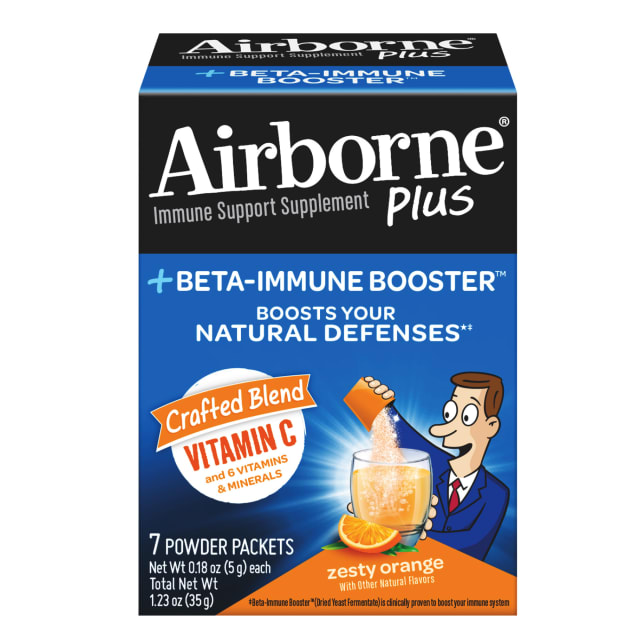 AIRBORNE® Plus Beta-Immune Booster™ Powder Packet - Zesty Orange 72/7 ct.