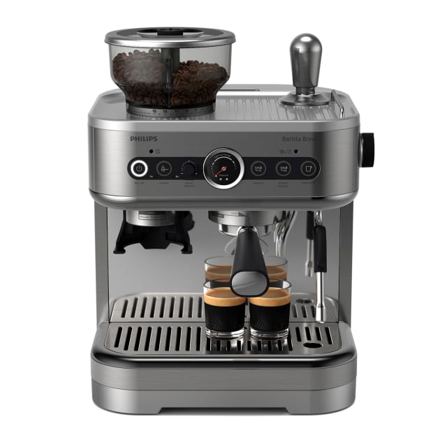 Philips Barista Brew Semi-Automatic Espresso Machine with Milk Frother, Cappuccino Metal