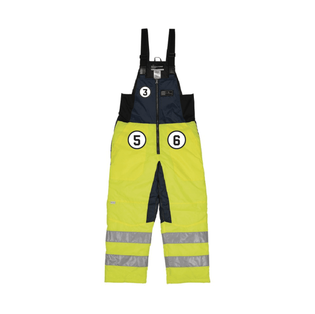 N-Ferno 6479 Hi-Vis Freezer Bib Overalls - Class E