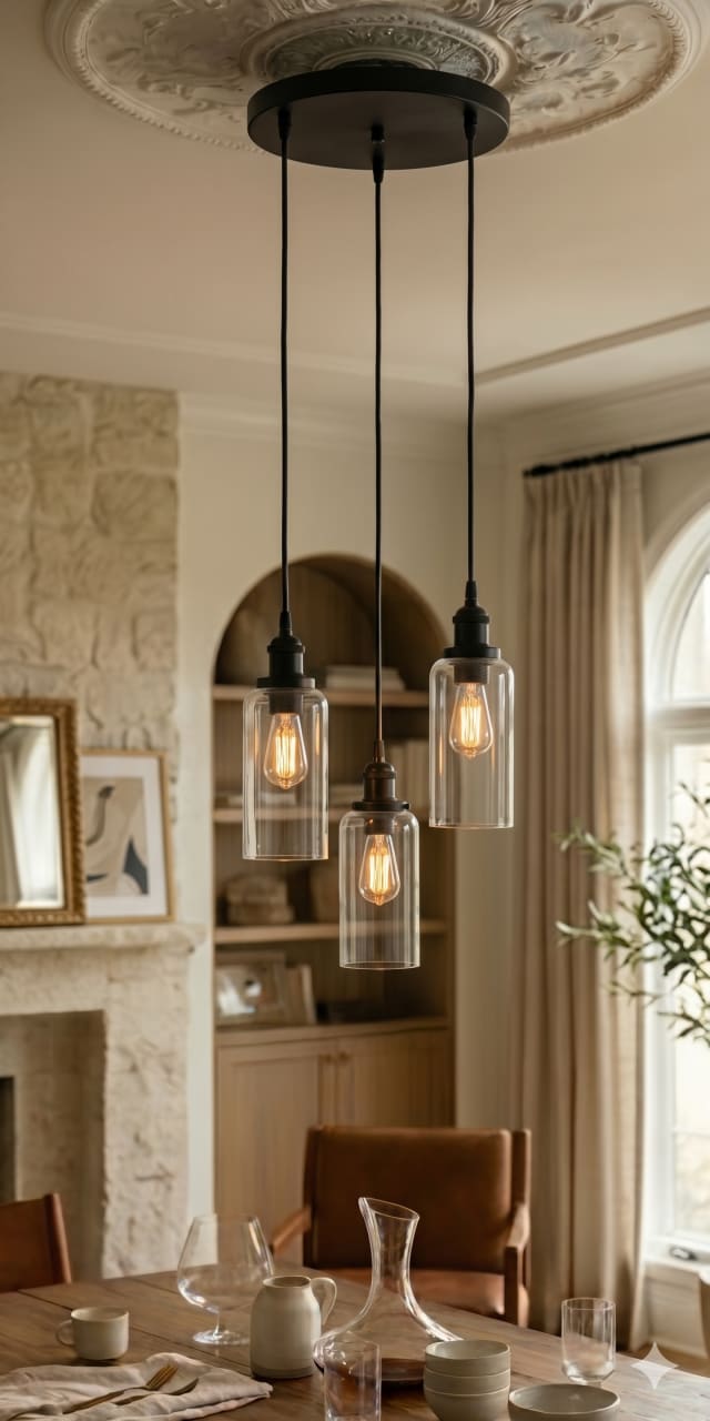 Glory Point - Matte Black - Multi Pendant