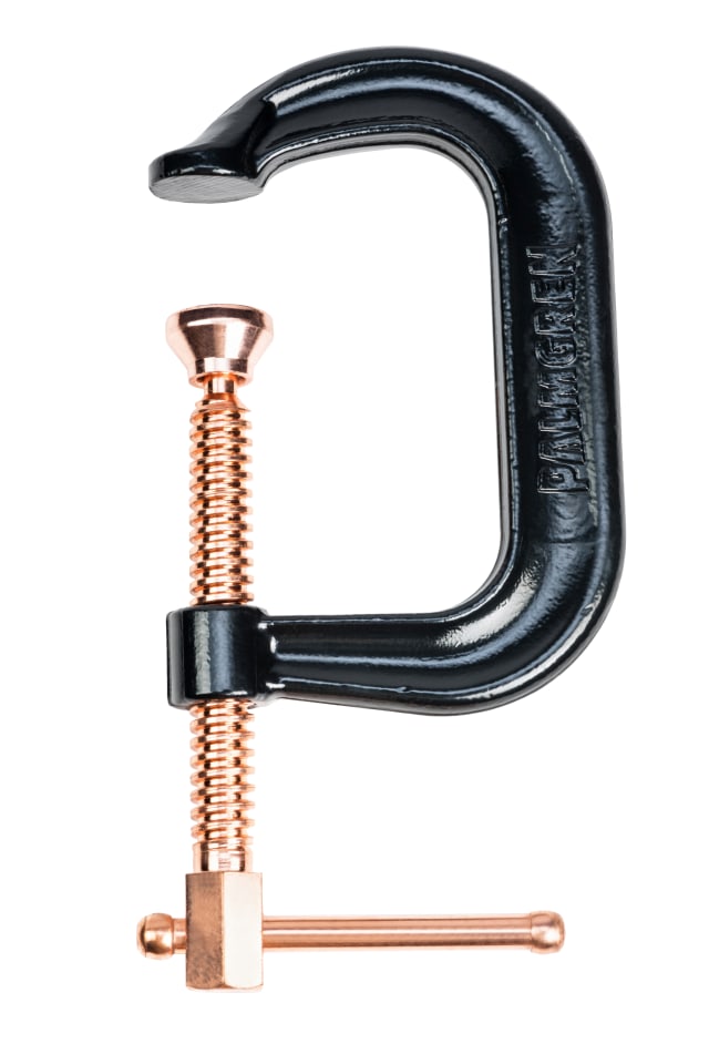 4" Drop Forged Deep Throat C-Clamp W/ Copper Spind