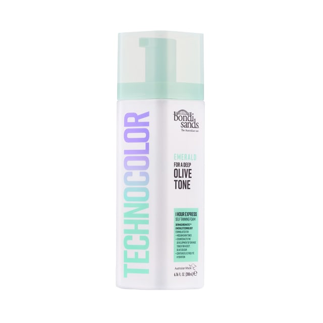 Bondi Sands Technocolor 1 Hour Express Tanning Foam, Emerald, 6.76 Fl Oz